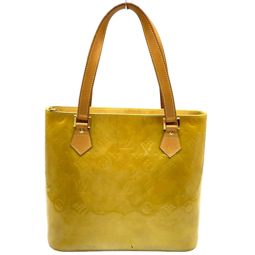 115169B V Louis Vuitton Shoulder Bag Houston Yellow Vernis